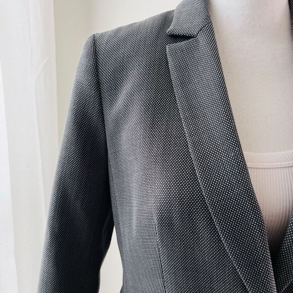 Talbots Charcoal Gray Single Button Wool Blend Womens Blazer Size 2 - Picture 3 of 9